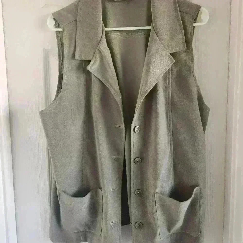 Manor house Vintage Army Green Vest‎ size Large